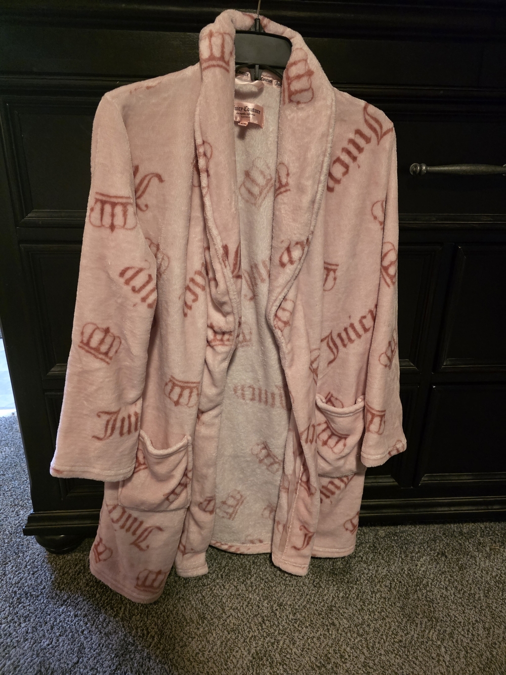 Juicy Couture Plush Pink Robe Jacket